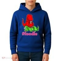 Foodie T-rex Food Selfie Kids Hoodie thumb 4