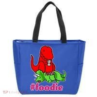 Foodie T-rex Food Selfie Tote Bag thumb 0
