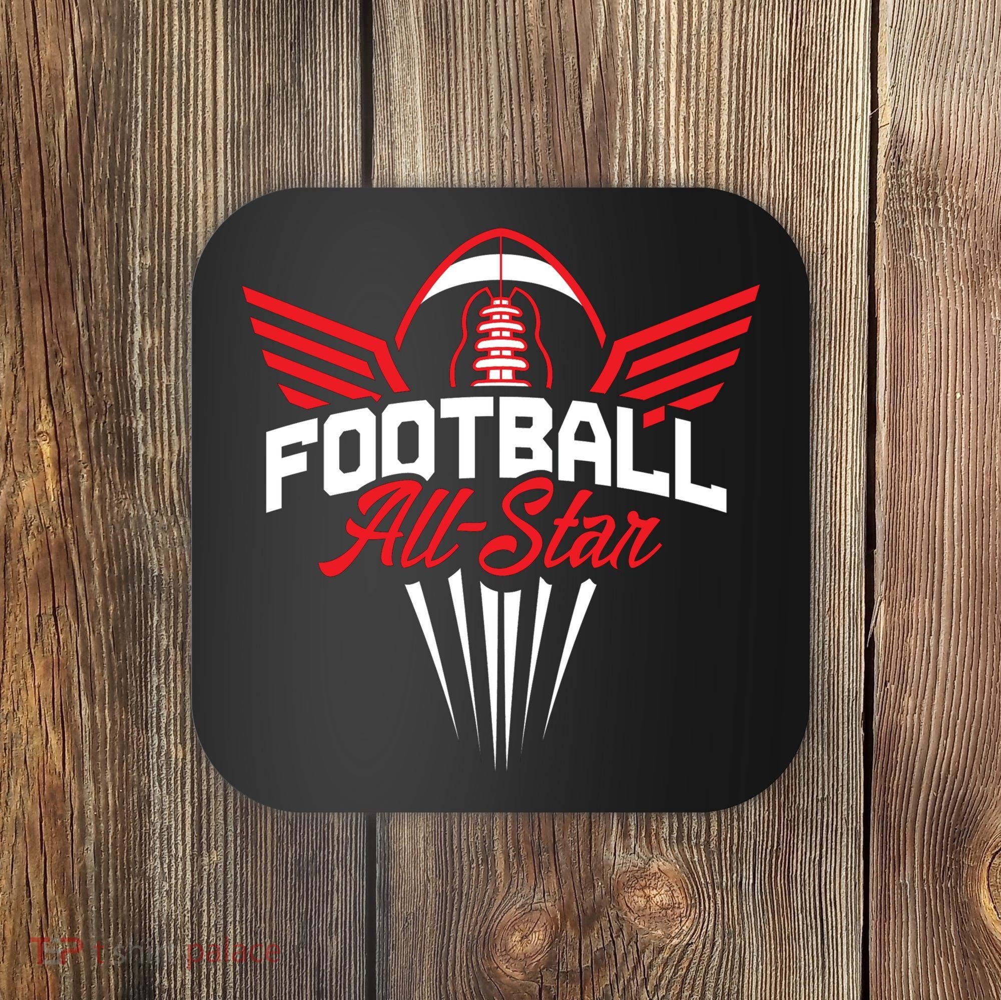 Football All-Star Team Jersey Logo Coaster