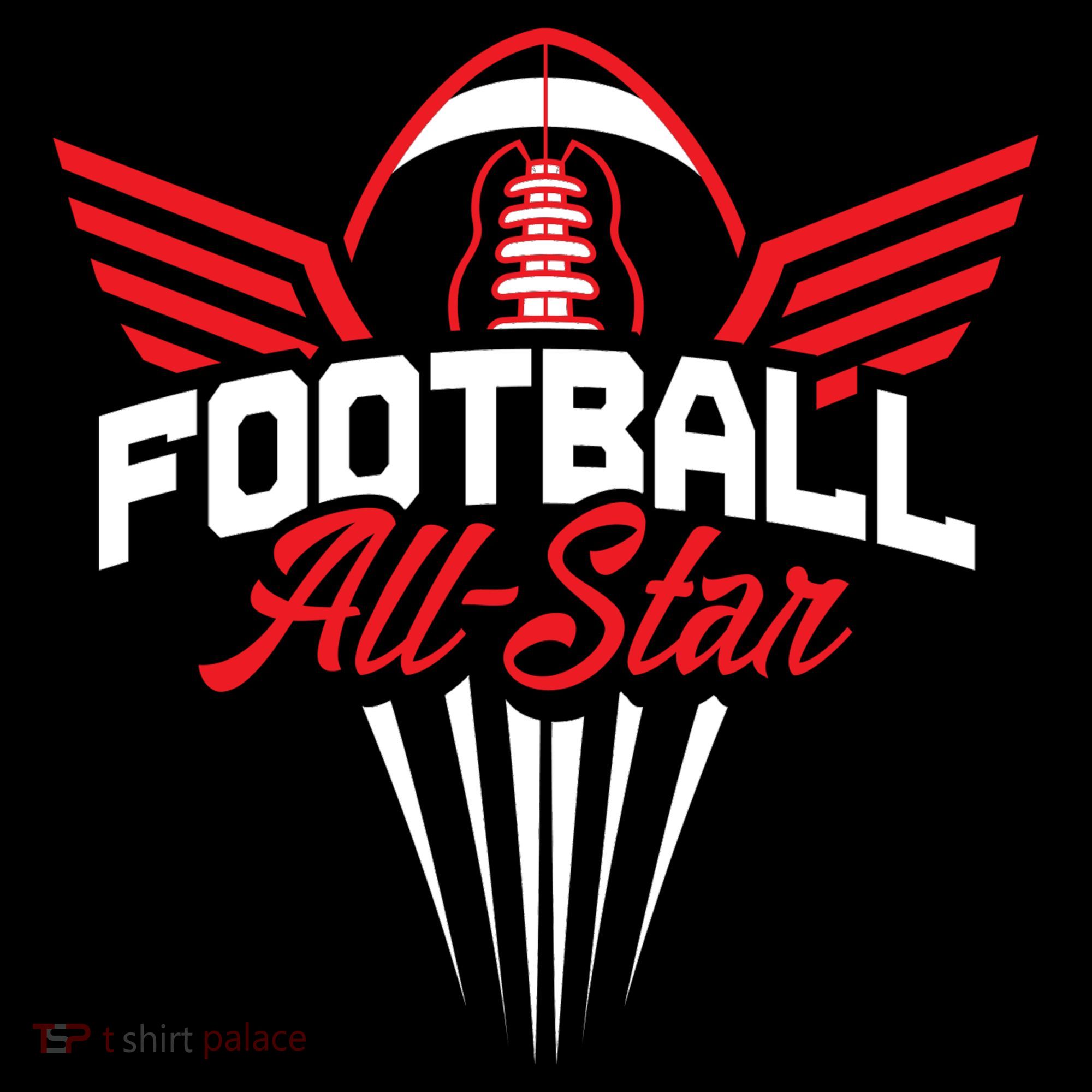 Football All-Star Team Jersey Logo Tote Bag