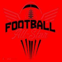 Football All-Star Team Jersey Logo Santa Hat thumb 1