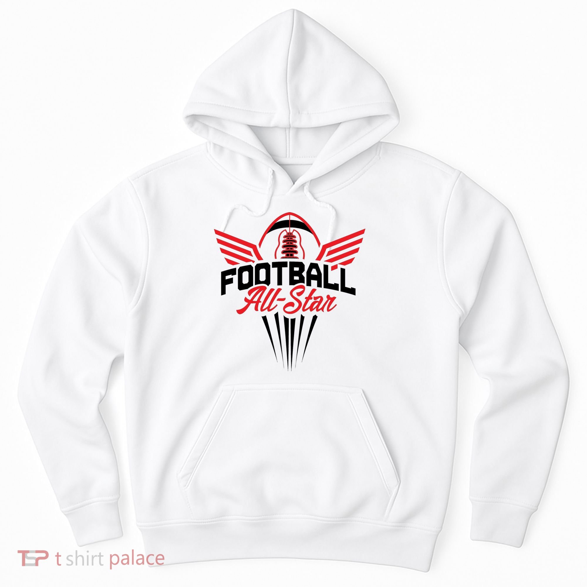 Football All-Star Team Jersey Logo Hoodie