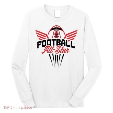 Football All-Star Team Jersey Logo Long Sleeve Shirt