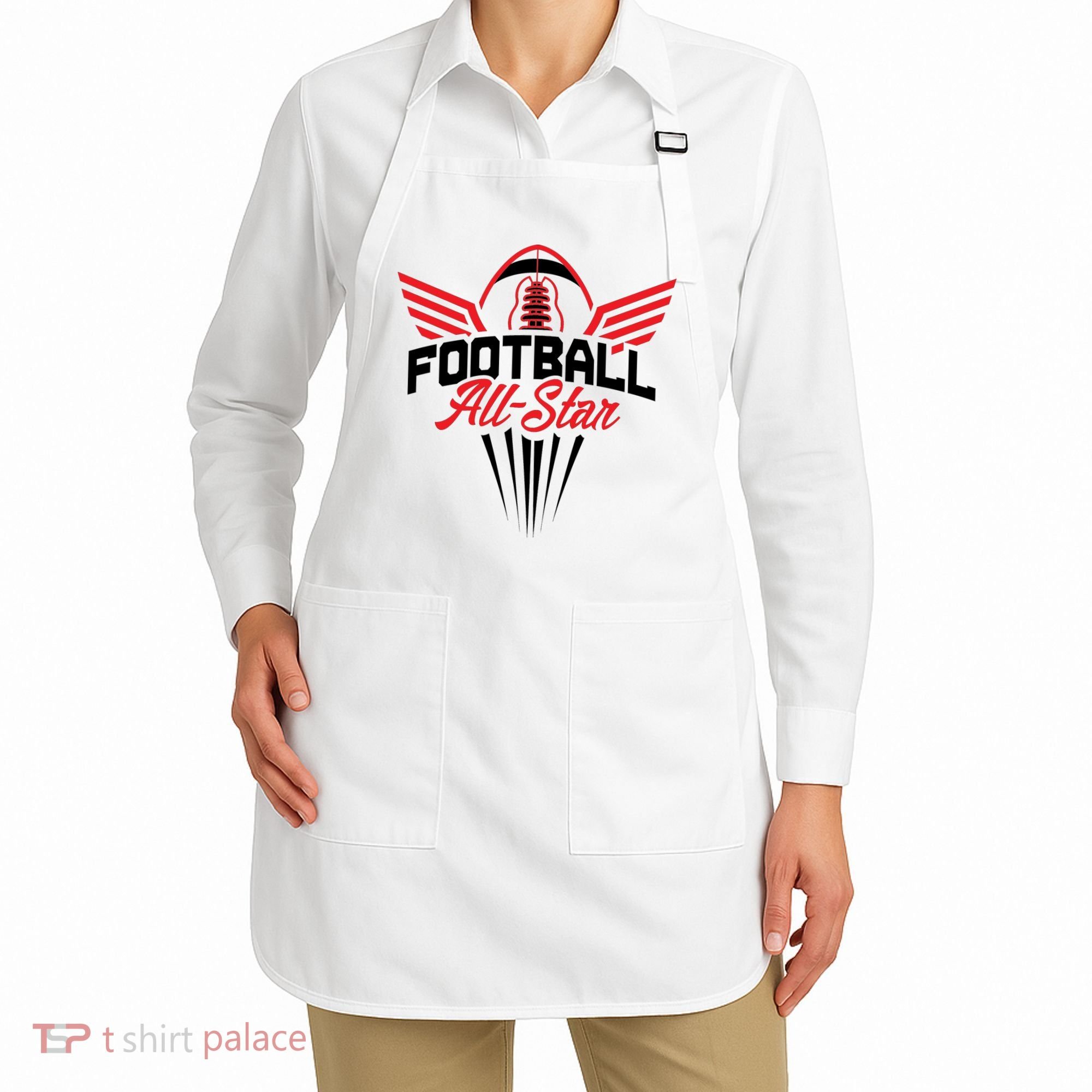 Football All-Star Team Jersey Logo Apron