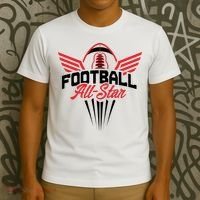 Football All-Star Team Jersey Logo T-Shirt thumb 3