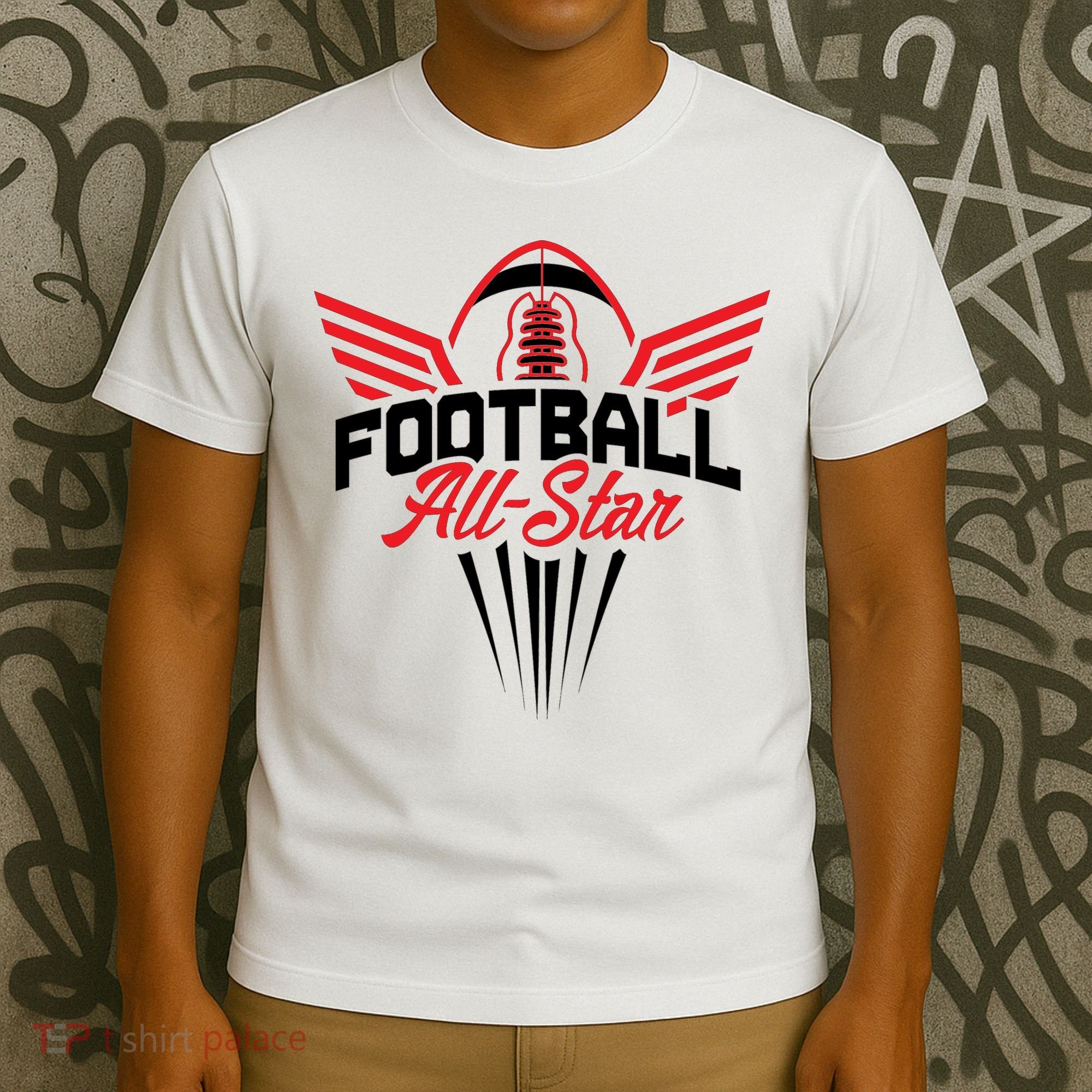 Football All-Star Team Jersey Logo T-Shirt