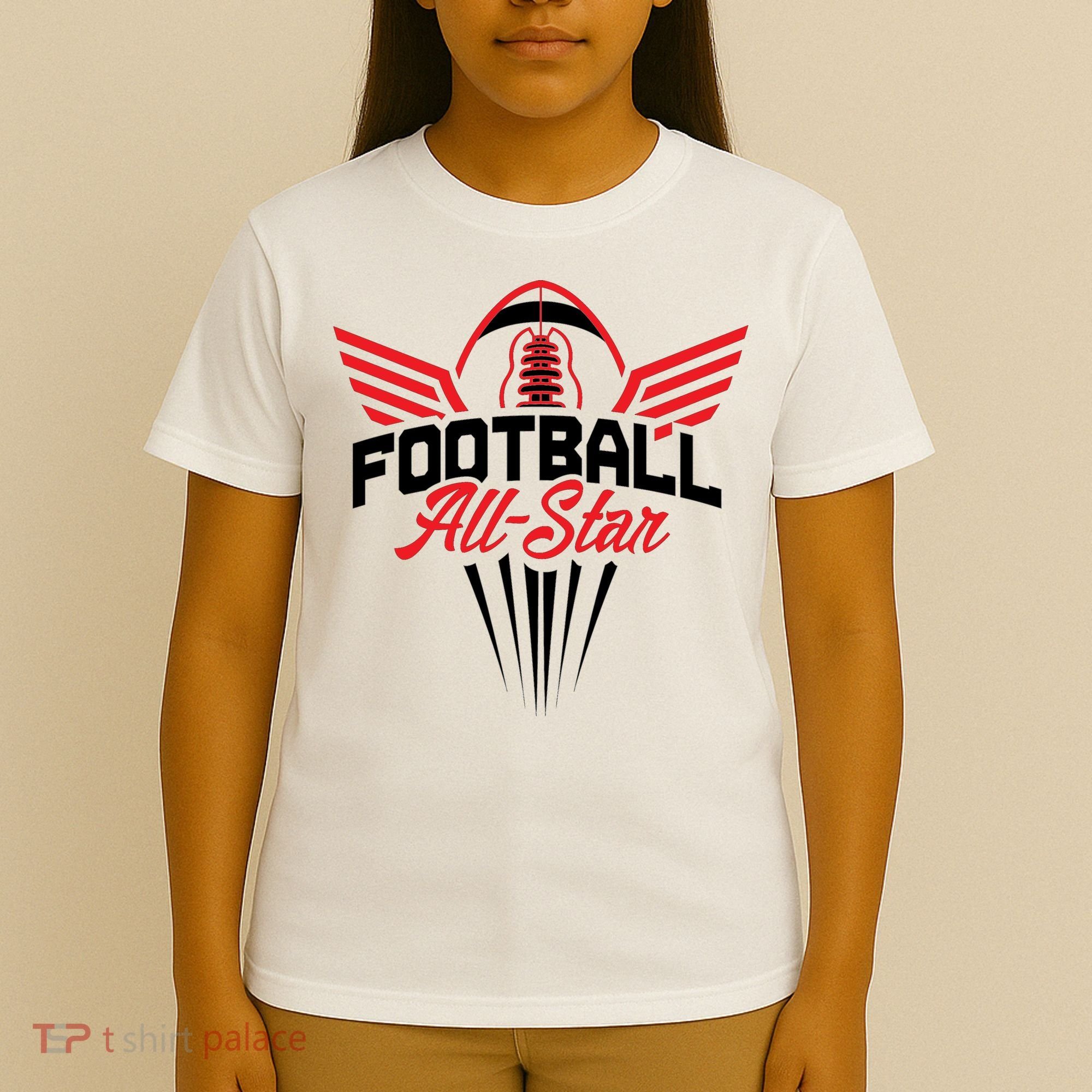 Football All-Star Team Jersey Logo T-Shirt