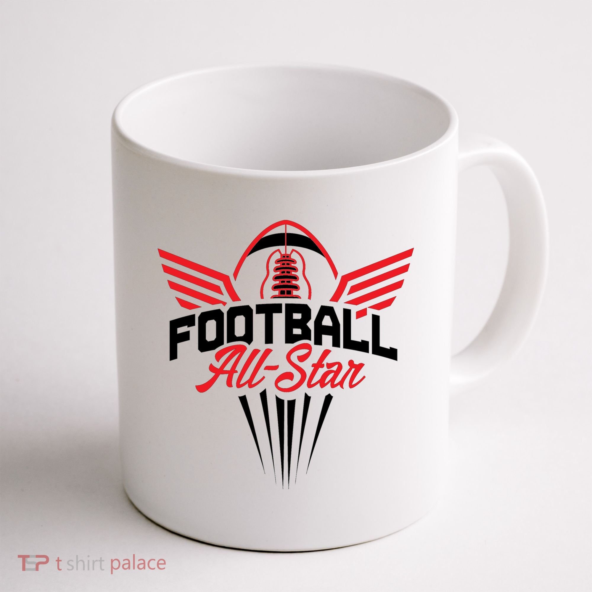 Football All-Star Team Jersey Logo Coffee Mug