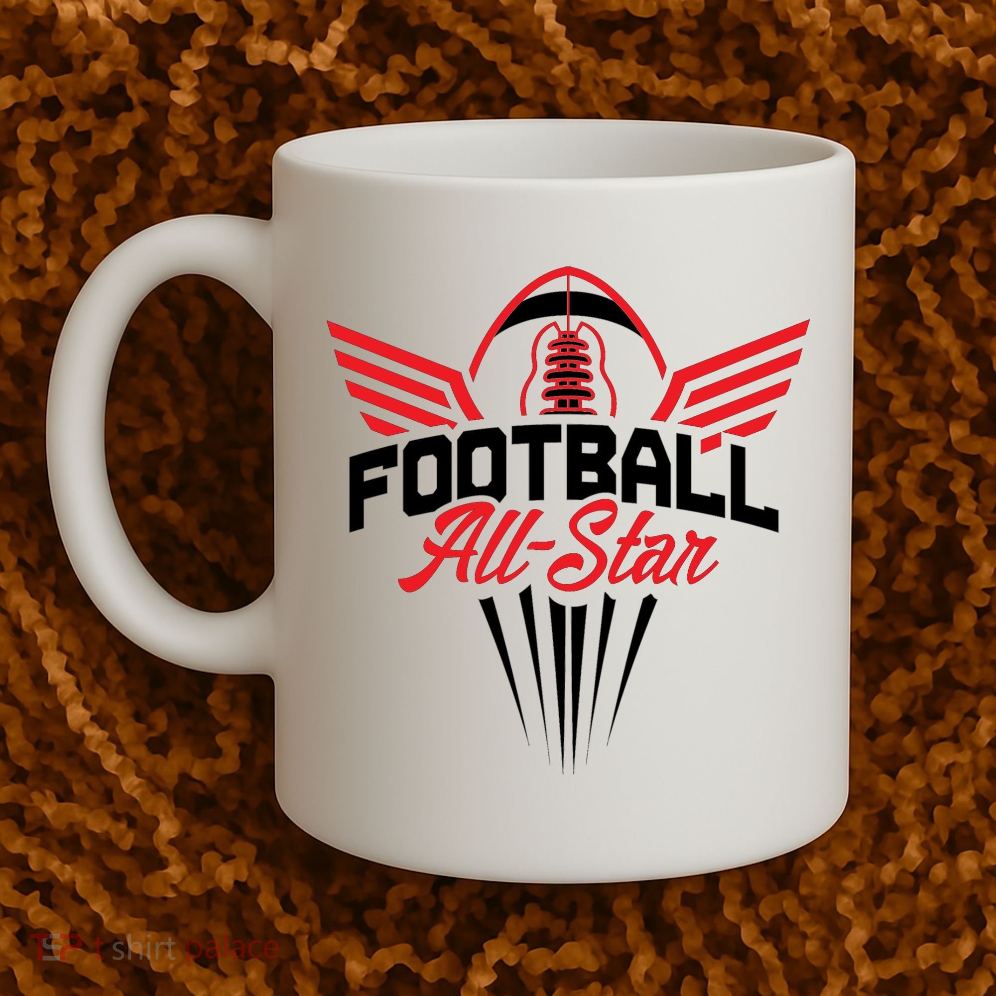 Football All-Star Team Jersey Logo Coffee Mug