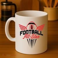 Football All-Star Team Jersey Logo Coffee Mug thumb 4