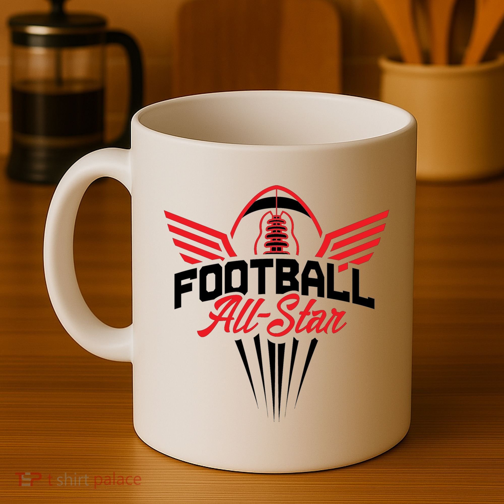 Football All-Star Team Jersey Logo Coffee Mug