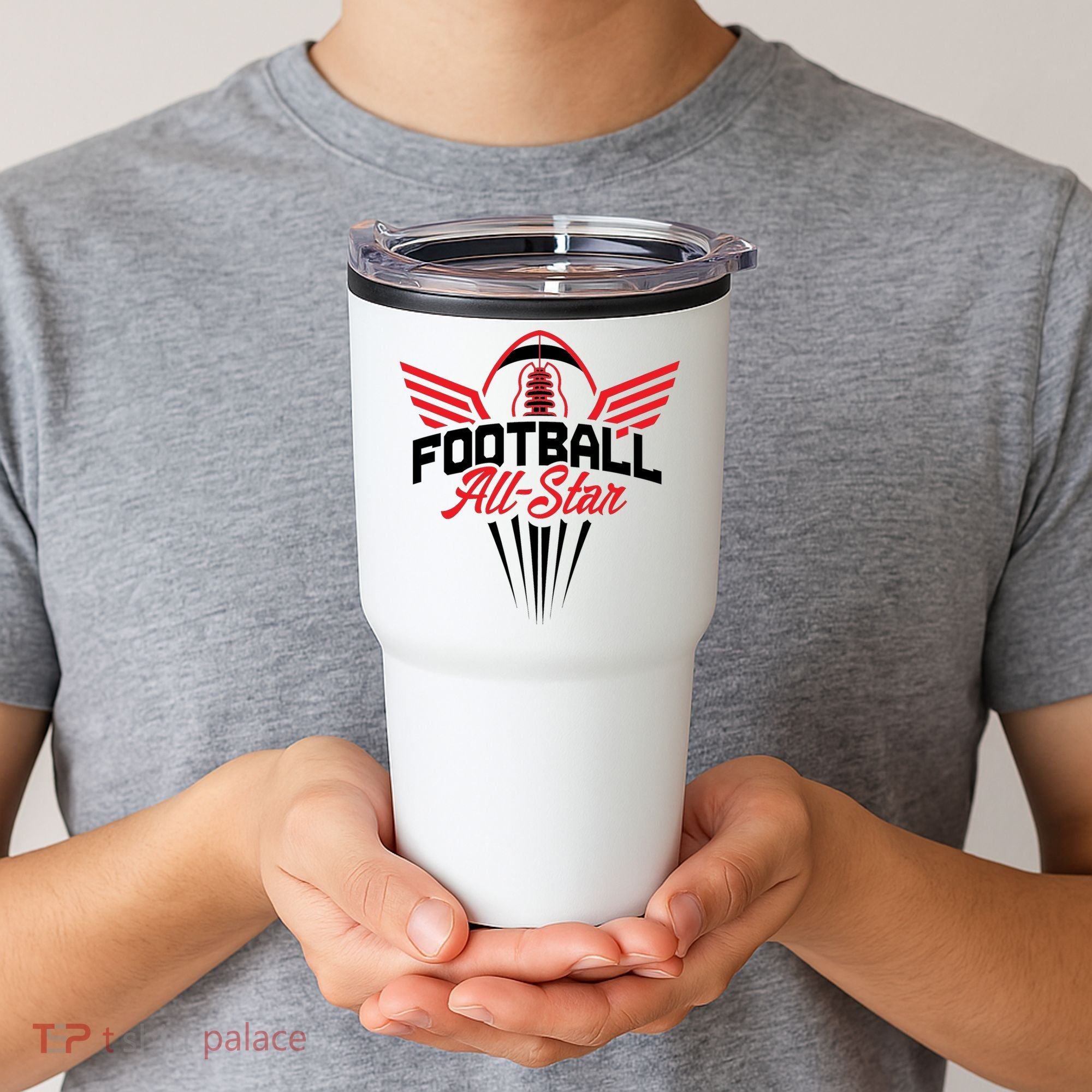 Football All-Star Team Jersey Logo Tumbler