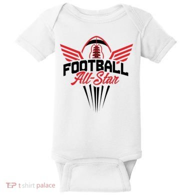 Football All-Star Team Jersey Logo Baby Bodysuit