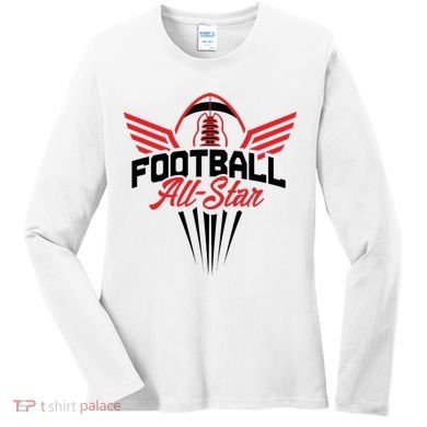 Football All-Star Team Jersey Logo Women's Long Sleeve Shirt