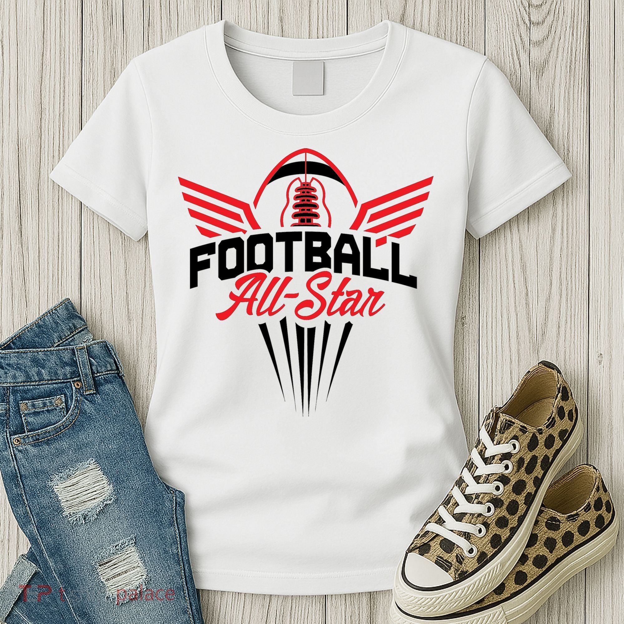 Football All-Star Team Jersey Logo Women's T-Shirt