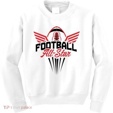 Football All-Star Team Jersey Logo Kids Sweatshirt