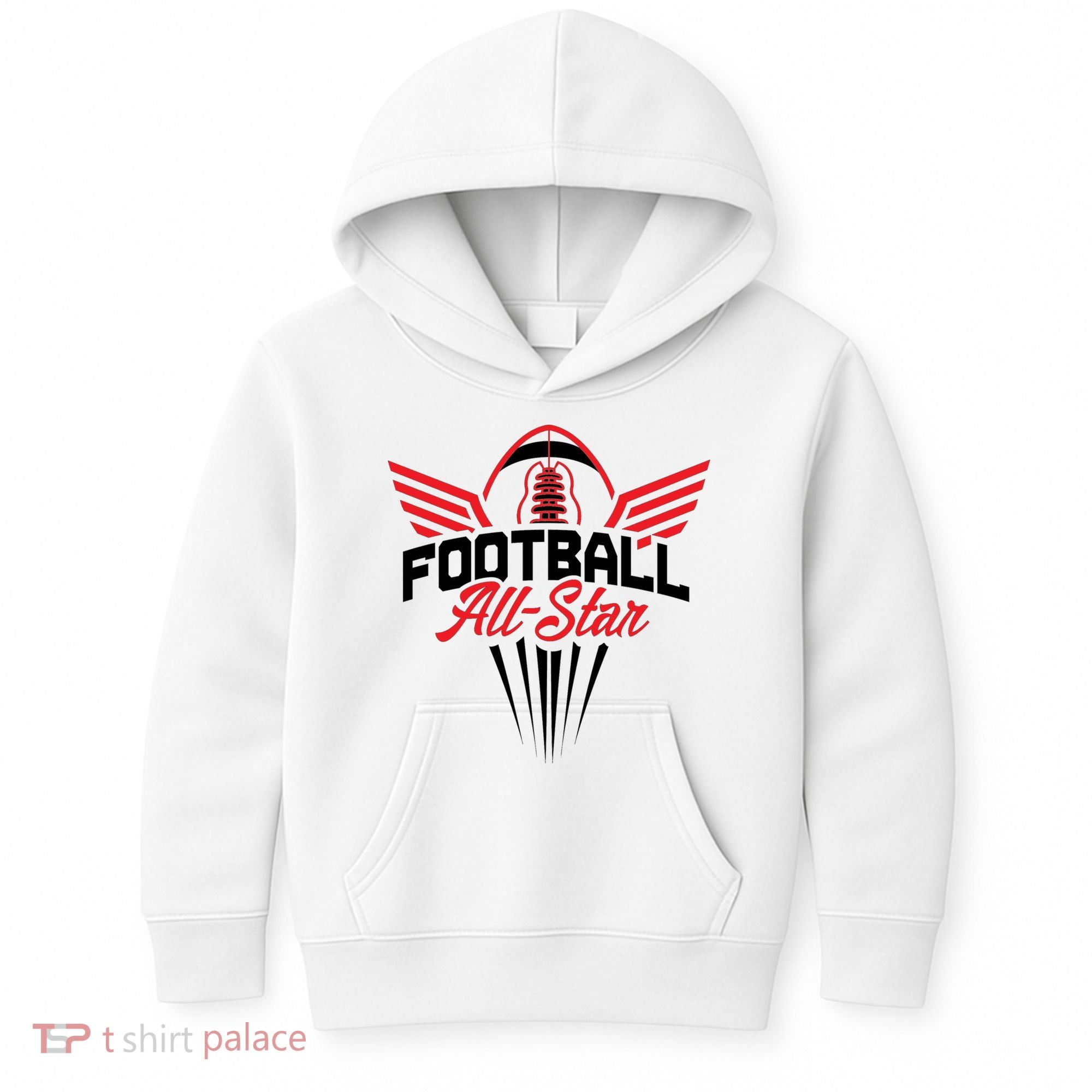 Football All-Star Team Jersey Logo Kids Hoodie