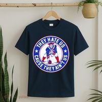 Football Champions They Hate Us Cause They Ain't US New England T-Shirt thumb 2