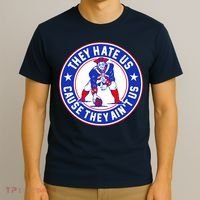 Football Champions They Hate Us Cause They Ain't US New England T-Shirt thumb 3