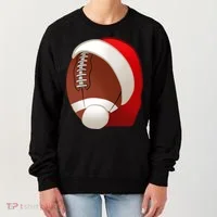 Football Christmas Santa Women's Sweatshirt thumb 0