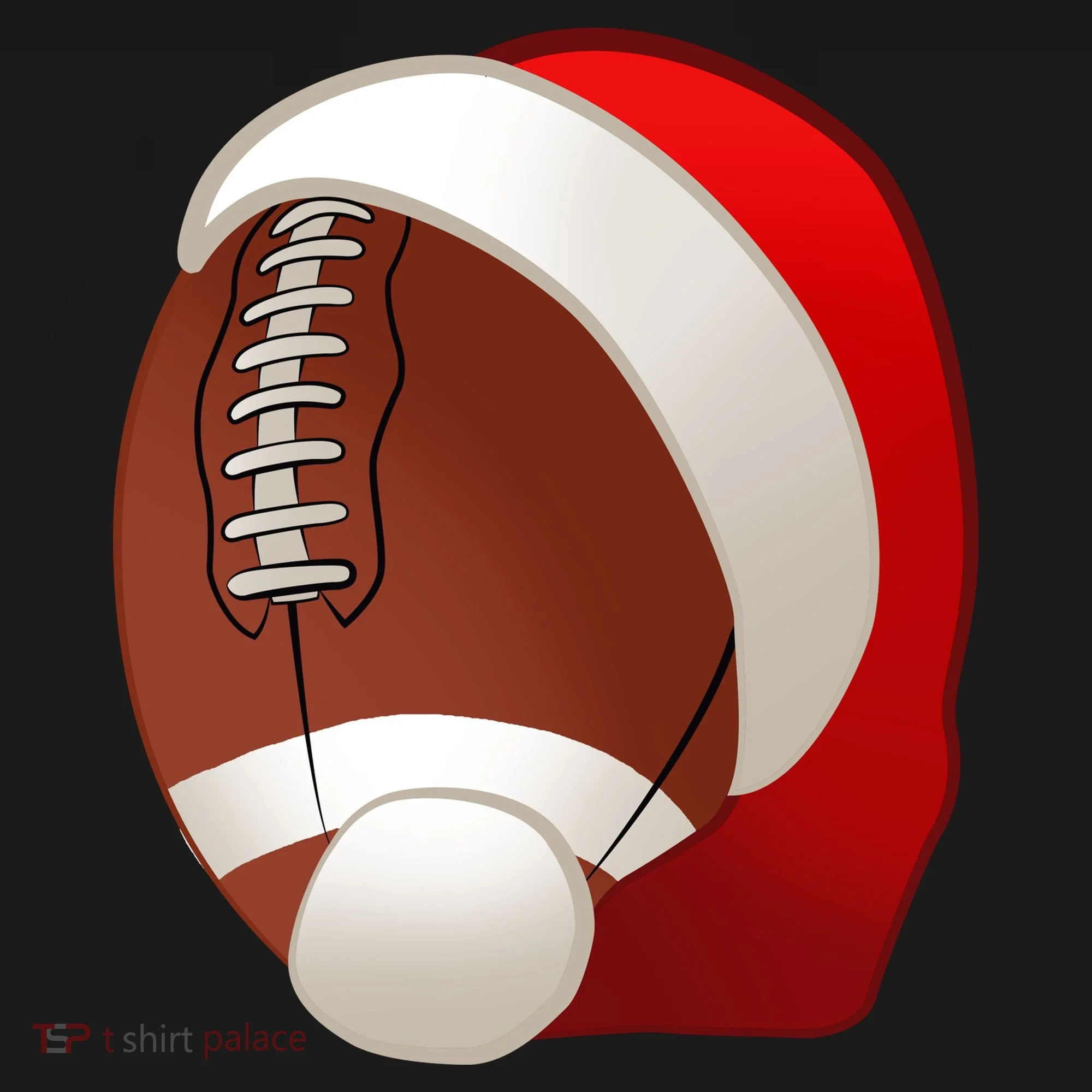 Football Christmas Santa Doggie Tank