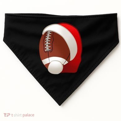 Football Christmas Santa USA-Made Doggie Bandana