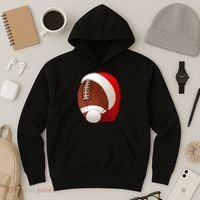 Football Christmas Santa Hoodie thumb 3