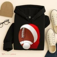 Football Christmas Santa Hoodie thumb 4