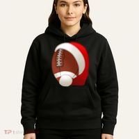 Football Christmas Santa Hoodie thumb 5