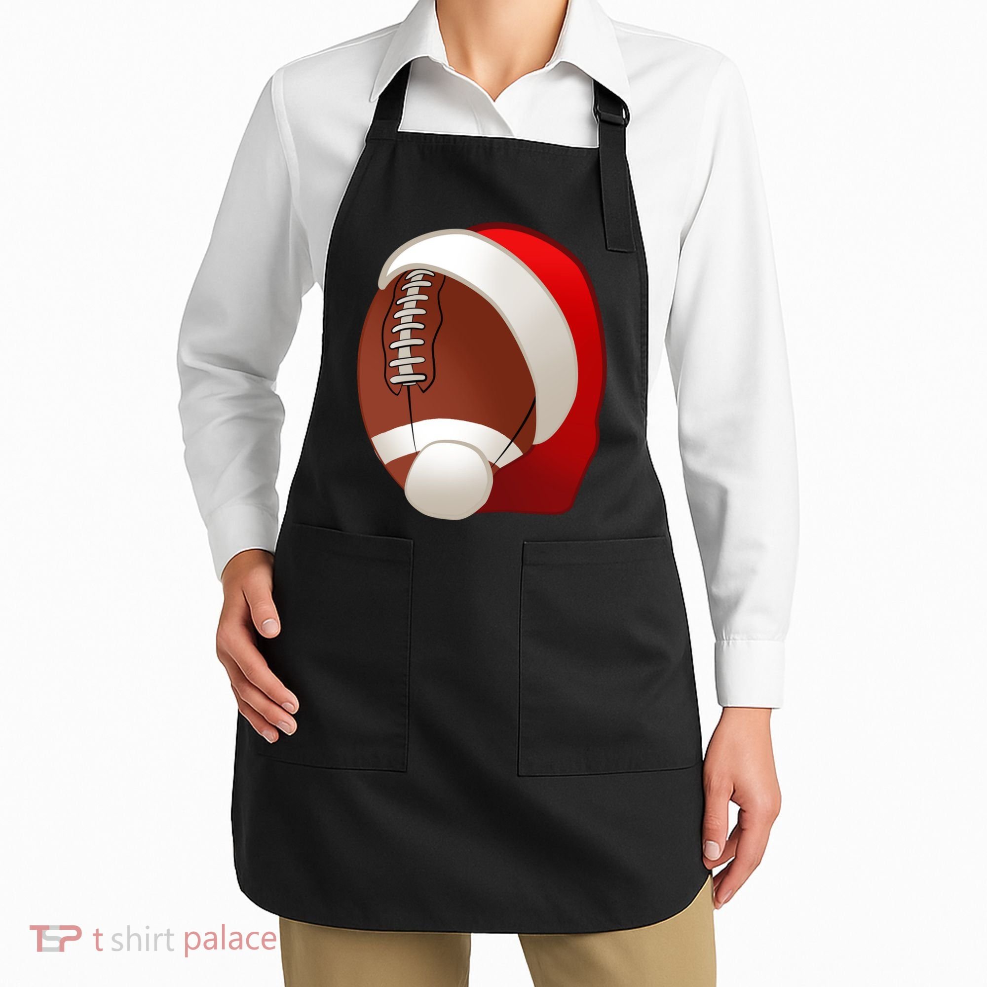 Football Christmas Santa Apron