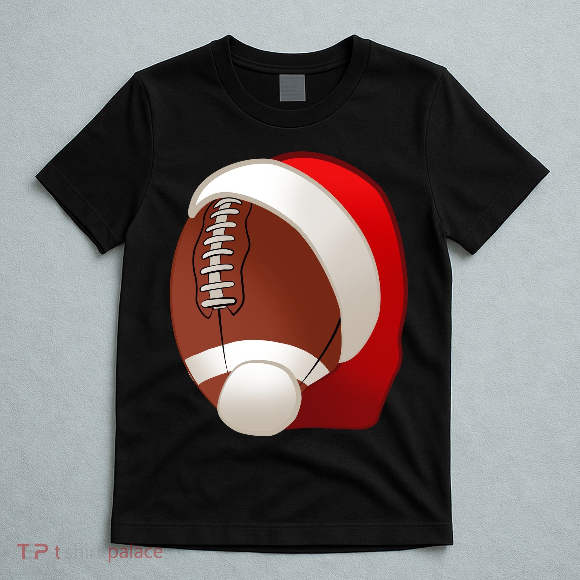 Football Christmas Santa T-Shirt