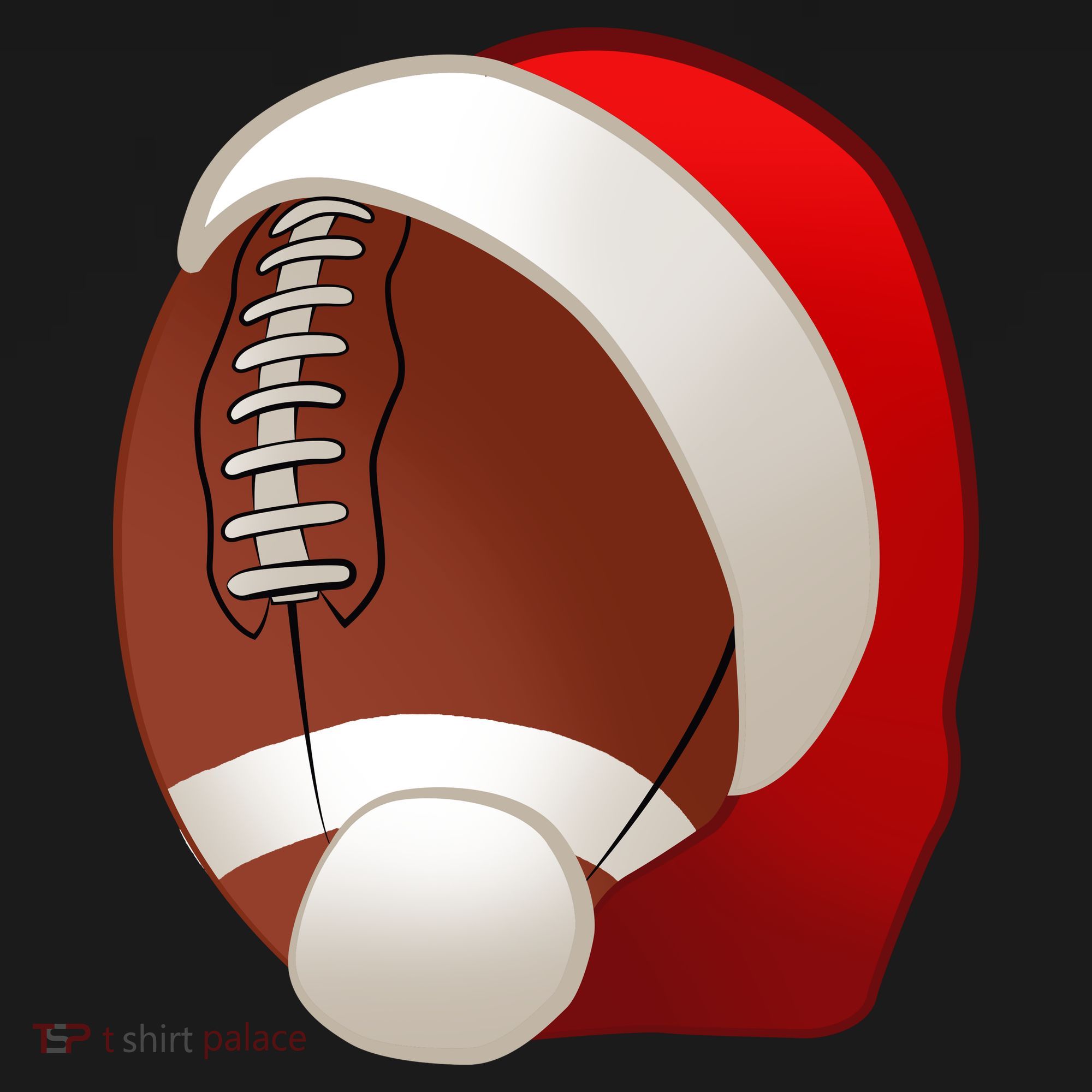Football Christmas Santa Backpack