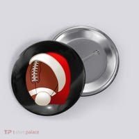 Football Christmas Santa Button thumb 0
