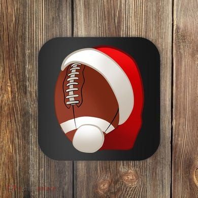 Football Christmas Santa Coaster