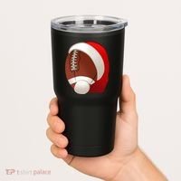 Football Christmas Santa Tumbler thumb 2