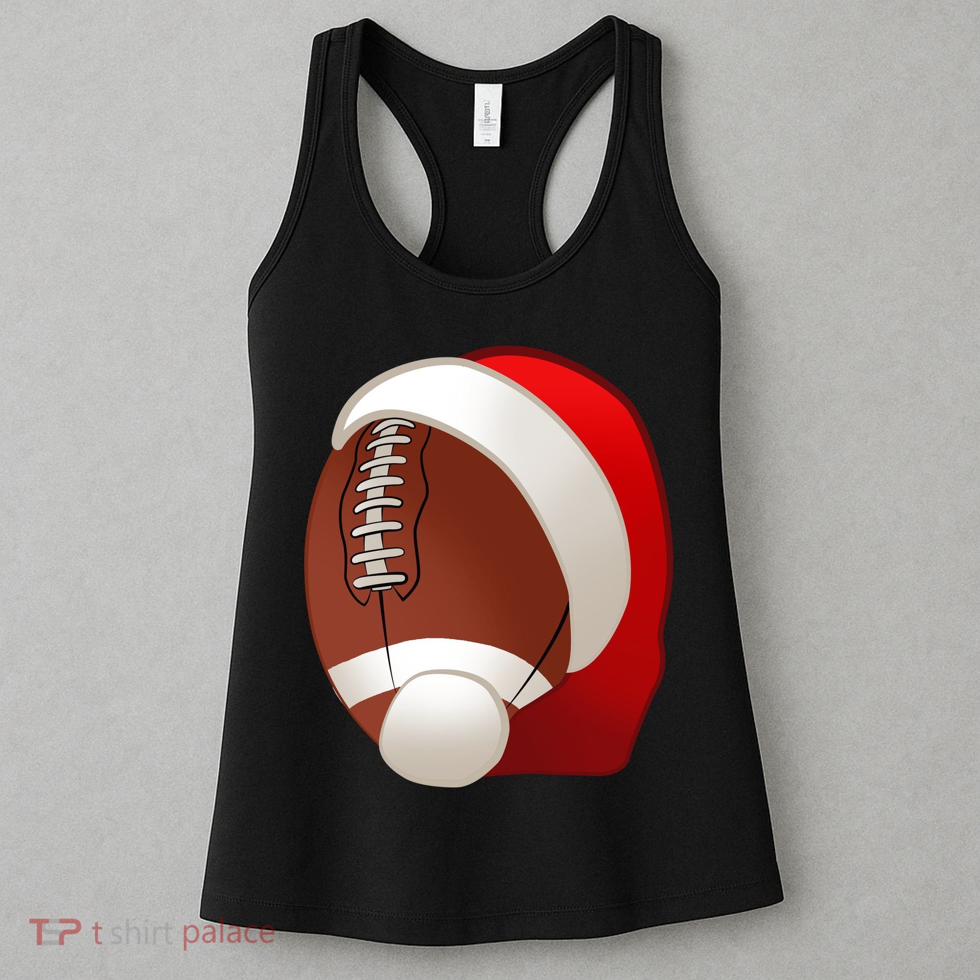 Football Christmas Santa Women's Tank Top