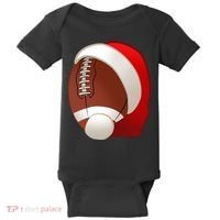 Football Christmas Santa Baby Bodysuit thumb 0