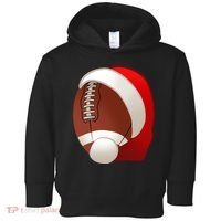 Football Christmas Santa Toddler Hoodie thumb 0
