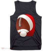 Football Christmas Santa Tank Top thumb 0