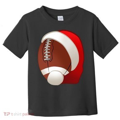 Football Christmas Santa Toddler T-Shirt