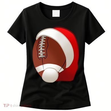 Football Christmas Santa Women's T-Shirt