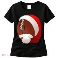 Football Christmas Santa Women's T-Shirt thumb 0