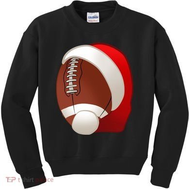 Football Christmas Santa Kids Sweatshirt
