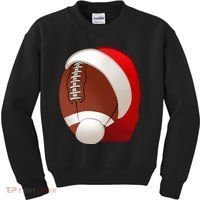 Football Christmas Santa Kids Sweatshirt thumb 0
