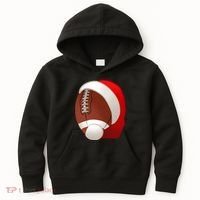 Football Christmas Santa Kids Hoodie thumb 0