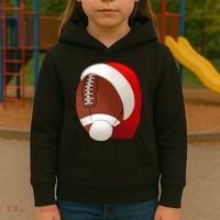 Football Christmas Santa Kids Hoodie thumb 3