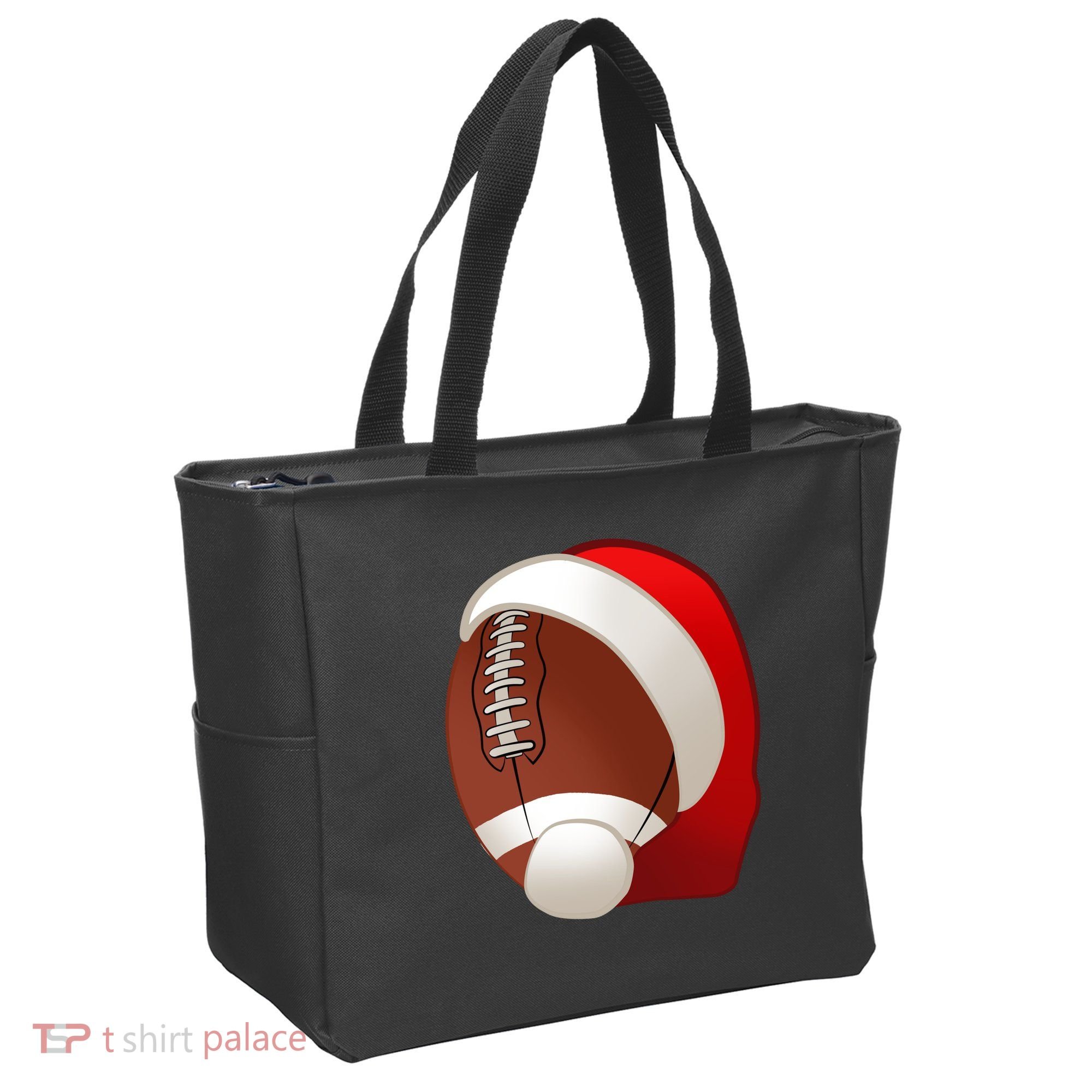 Football Christmas Santa Tote Bag
