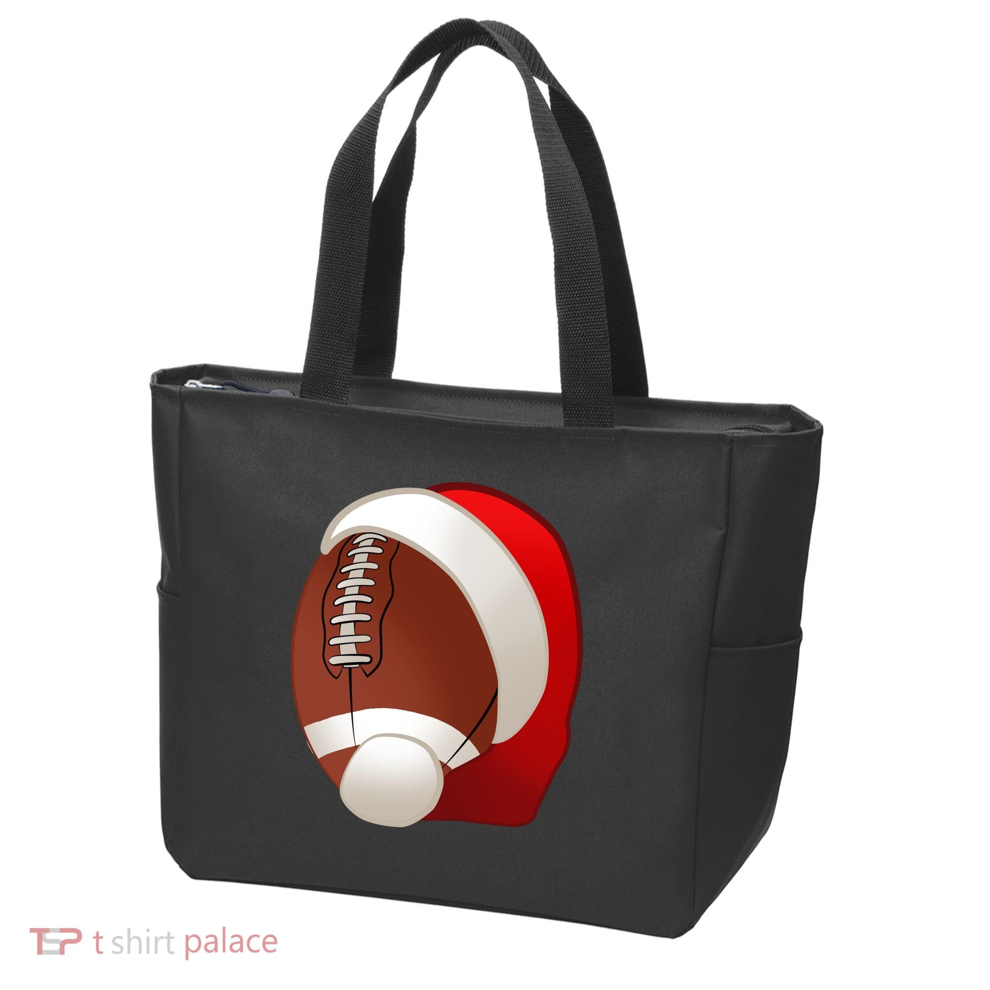 Football Christmas Santa Tote Bag