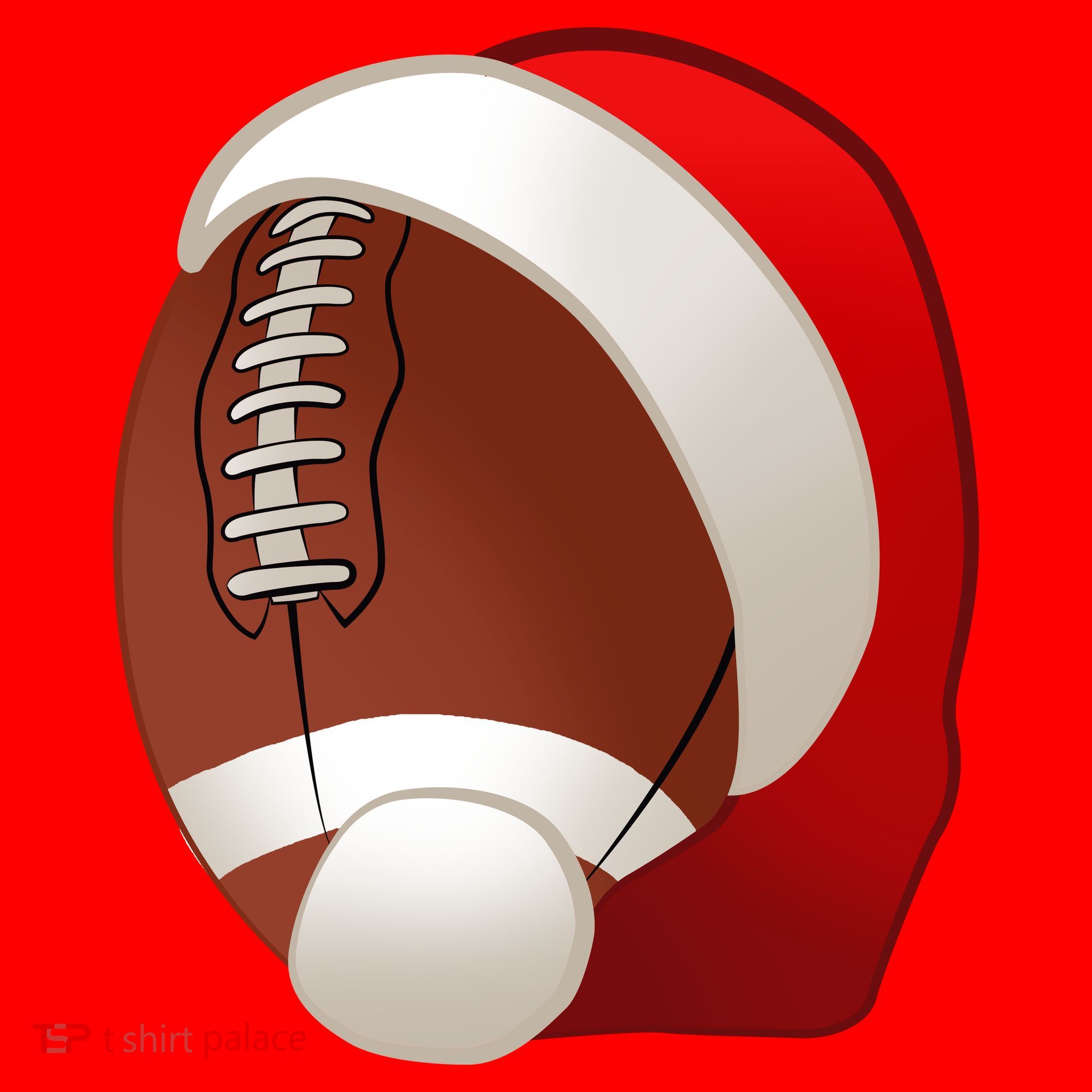 Football Christmas Santa Santa Hat