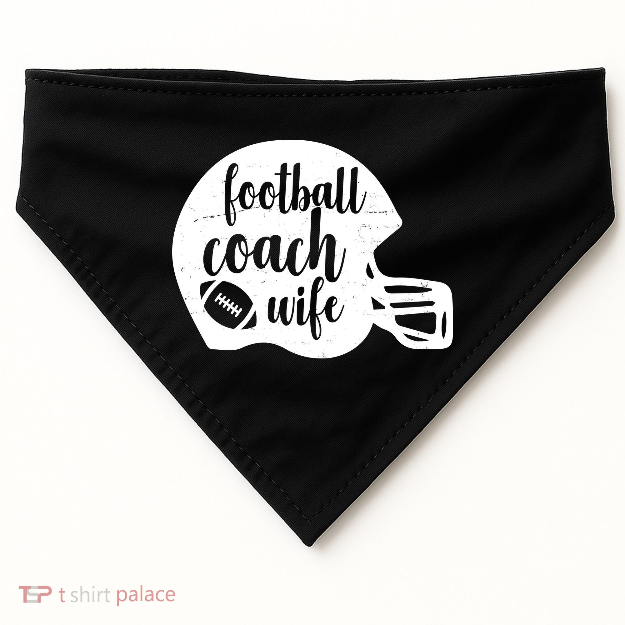 Football Coach Wife USA-Made Doggie Bandana